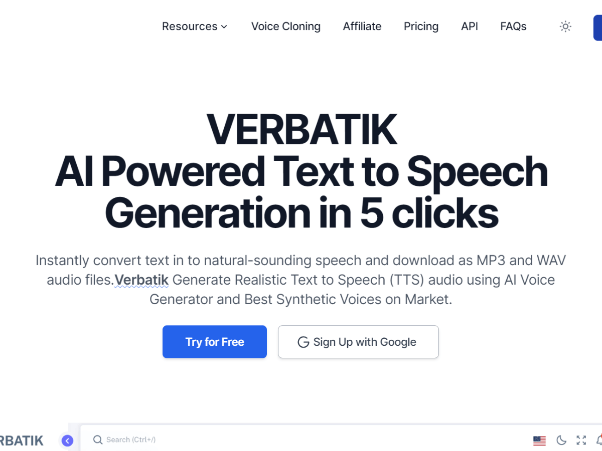 Verbatik AI-Powered Text To Speech Generator