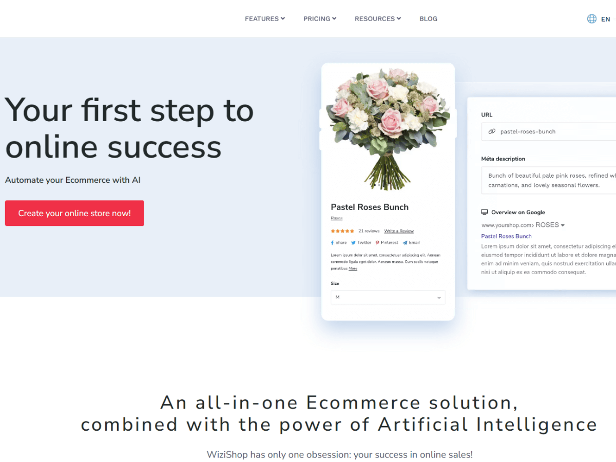 WiziShop AI Online Store Creator