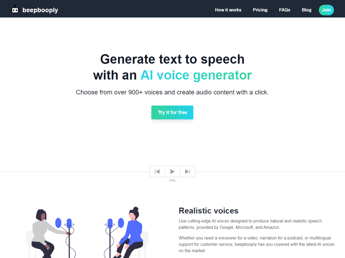 Beepbooply AI Text To Speech