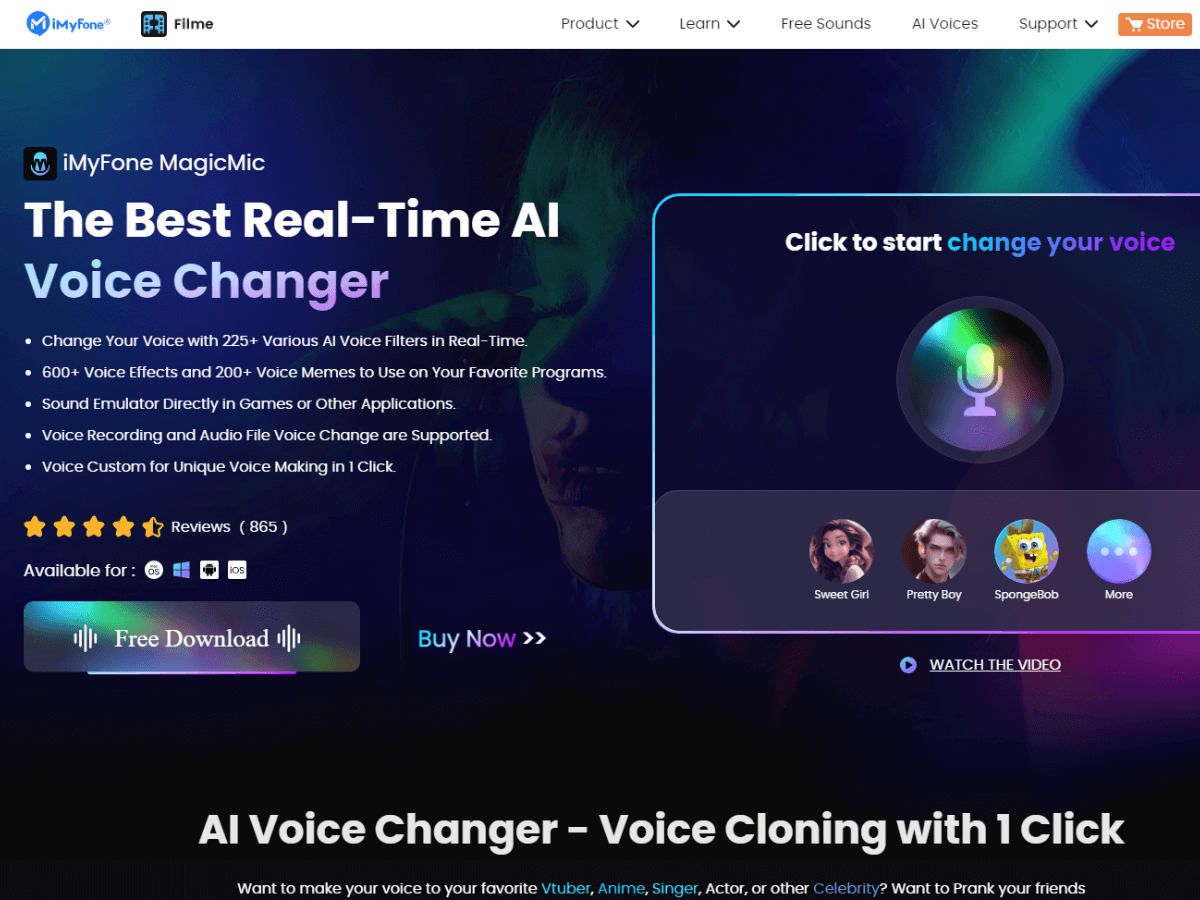 iMyFone MagicMic AI Voice Changer